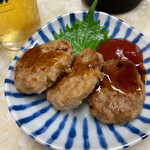 ジャンボ大塚 - お通しハンバーグ！160円です！コレだけでも良かったけど