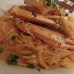 デリツィオーゾ フィレンツェ - リングイネ　限定１０食　渡り蟹のトマトクリームソース；アップ