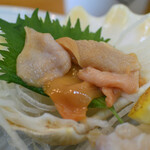 魚伊 - 貝盛り合わせに付いた黒ミル貝