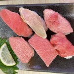 活魚寿司 - 極上本鮪盛り握り803円