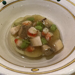 味ひろ - [焚き合わせ]
      茄子吹き寄せ