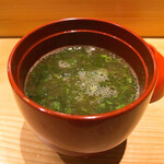 鮨 西むら - 魚出汁が濃厚で美味いお味噌汁