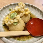 マルコ - じゃが饅頭　かき揚げ添え