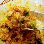 ラーメン浅野2号 - 追い飯で仕上げ