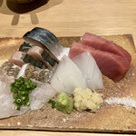 マルコ - ヒラメ、太刀魚、鰆、締めサバ、本鮪、赤イカ