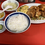 東明飯店 - 唐揚げ定食