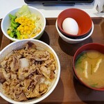 すき家 - 牛丼ランチセット