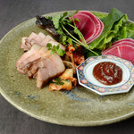 Grilled Kagoshima black pork samgyeopsal