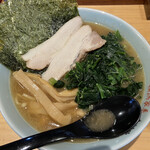 長野土鍋ラーメン たけさん - 横浜家系豚骨醤油ラーメン ほうれん草増し