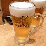 日本橋 鳥久 - エビス生ビール