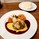 洋食コノヨシ - チーズハンバーグ 1230円(+ライス 250円)