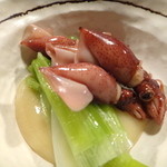 晴れ家 - ホタルイカとワケギのヌタ