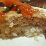 Shierudoragon - 豆腐とチキンのハンバーグ、バターライス添え