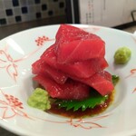 SAKEのちサカナ時々、そば しゅぼ - 本マグロのトリュフかえし醤油漬け