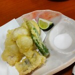 酒の魚 和海 - 鱧天ぷら780円税抜