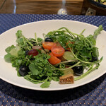 イワナガ食堂 - クレソンとフルーツのサラダ・ハーフサイズ 2022.6