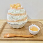 かき氷工房 雪菓 - 桃と梅のレアチーズ