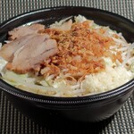 ラーメン 男塾！！ - 汁なし塾長ラーメン豚骨醤油