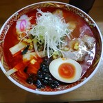 金ちゃんラーメン - 地獄ラーメン￥880+大盛￥100　計￥980