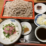 Teuchi Sakamoto Soba - ねぎとろ丼セット