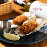 4 homemade fried Oyster with homemade tartar sauce