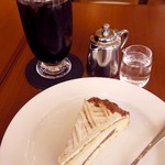 クラウドコーヒー - モンブランケーキセット
