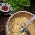 もくもく亭 豊中店 - 玉子スープ
                                