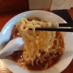 中華そば 陽なた - 中華そば780円+麺大盛100円　天空麺リフト