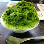 菊屋茶舗 - 濃茶かき氷(800)