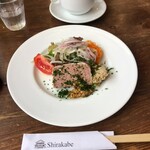 Shirakabe Kurabu - 前菜とカボチャの冷製スープ