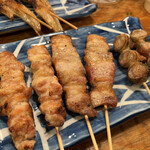 葵屋 - 晩酌セットの焼鳥