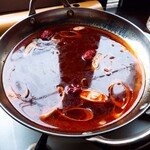 青空 - ⚫蒙古火鍋　辛うまスープ