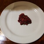 トラットリア ダ オクムラ - くじらのほほ肉のタルタル