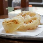 桶家乃隠居 - 玉ねぎ、新レンコン