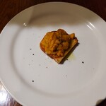 トラットリア ダ オクムラ - 塩水ウニのブルスケッタ