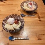 サーティワンアイスクリーム - 桃パフェにしました！