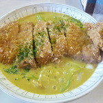 シロクマ食堂 - カツカレーうどん拡大