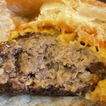 ほそやのサンド - チーズバーガー 断面