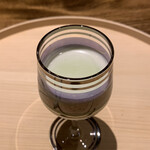 温石 - お口直しの、枝豆の摺流し。
      なんだか、毎朝飲みたい上品なお味。