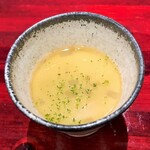 島津 - 茶碗蒸し（紋別のタラバガニ、谷中生姜）