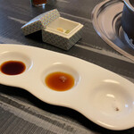 近江源助 - サーロインステーキの薬味