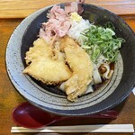 Kishimen Hirakawa - 鶏天冷きしめん　800円