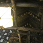 かりほ庵 - テーブル席から撮影した天井