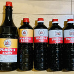 プリンセスソース - とんかつソース 1,8l・とんかつソース 1,0l・ウスターソース 1,0l