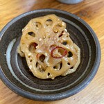 とんかつ 栄ちゃん - きんぴらごぼう。わーい！