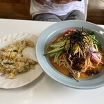 COCONUT GARDEN - 冷やし坦々麺半チャンセット