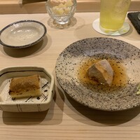 鮨 なんば 日比谷 - あん肝とあん肝トースト