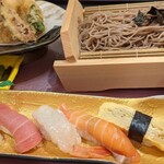 鉄兵衛 - 鬼そばにぎり海老天ざる