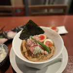 酒肴場 屯 - 【限定】冷やしらぁ麺（真昆布水×八戸産煮干し出汁）¥1000