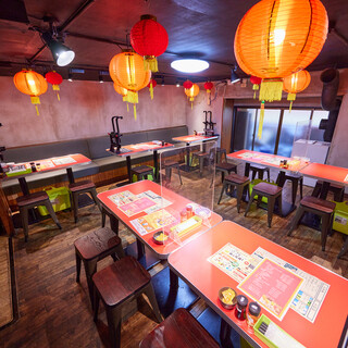 Up to 30 people OK! A casual space decorated with red lanterns♪
